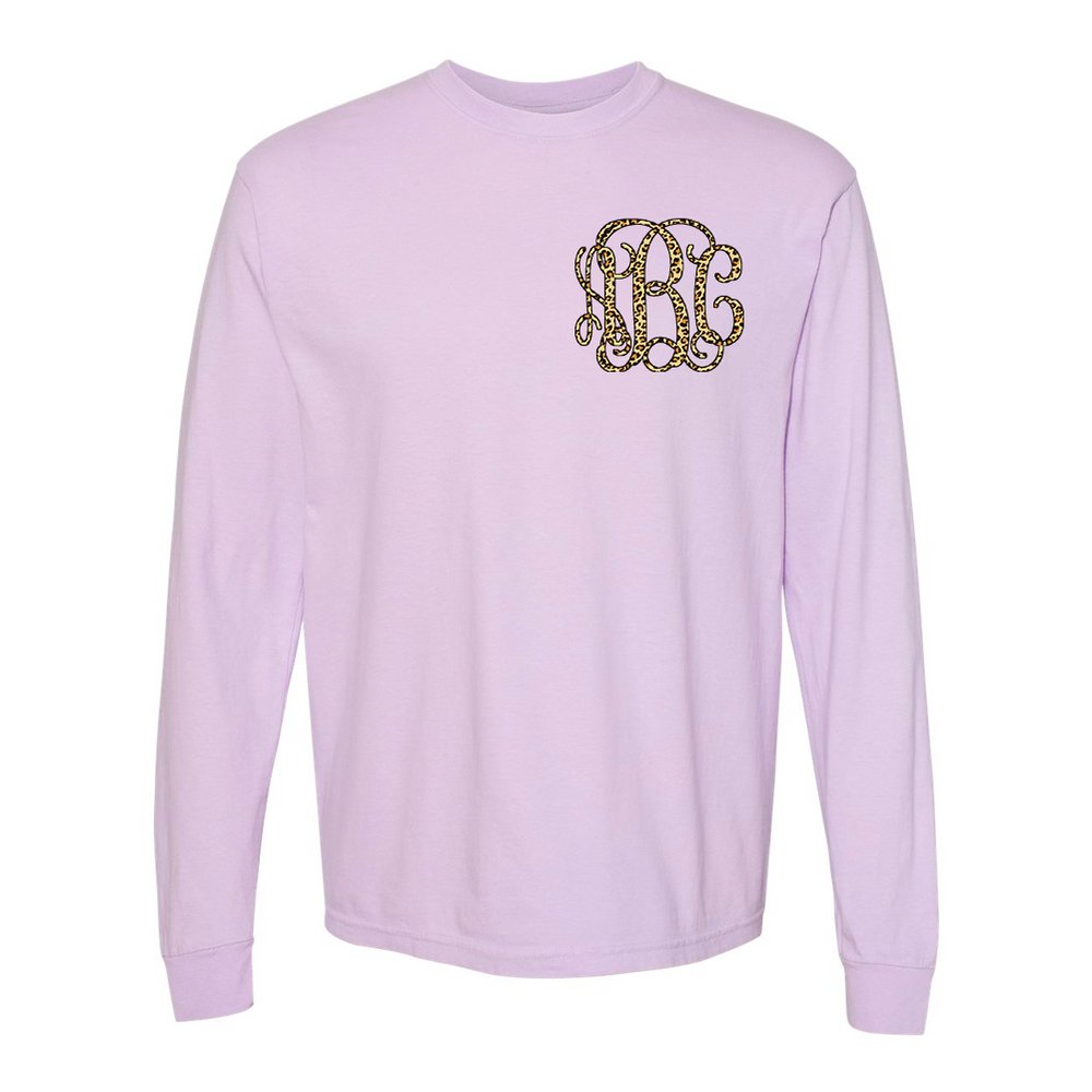 Monogrammed 'Leopard' Big Print Long Sleeve - United Monograms