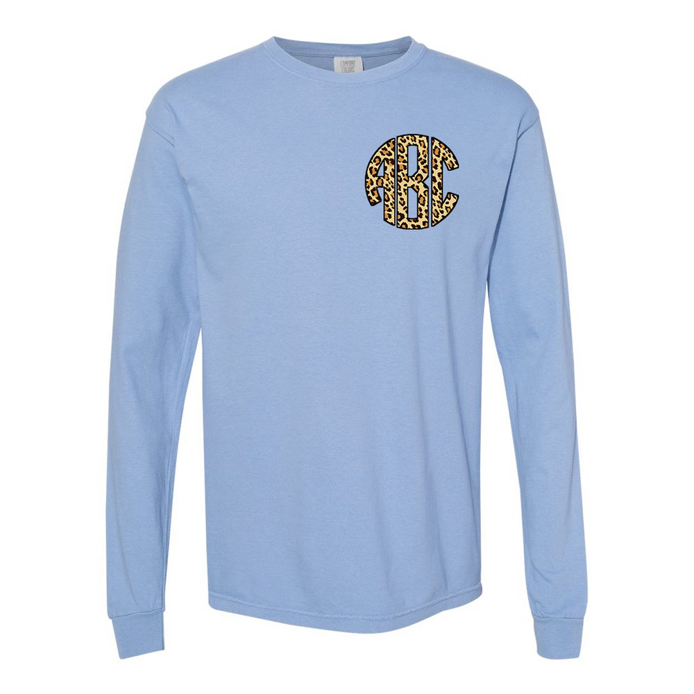 Monogrammed 'Leopard' Big Print Long Sleeve - United Monograms