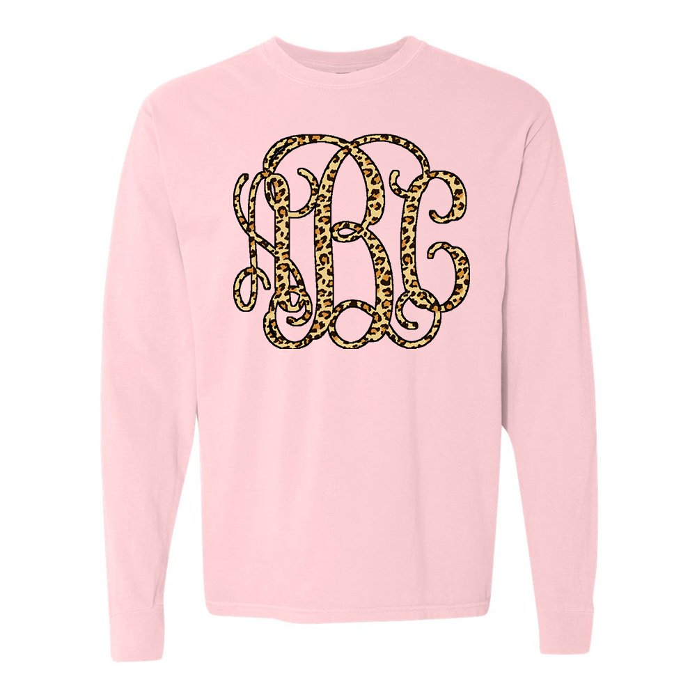 Monogrammed 'Leopard' Big Print Long Sleeve - United Monograms