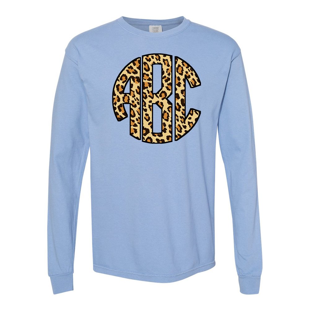 Monogrammed 'Leopard' Big Print Long Sleeve - United Monograms