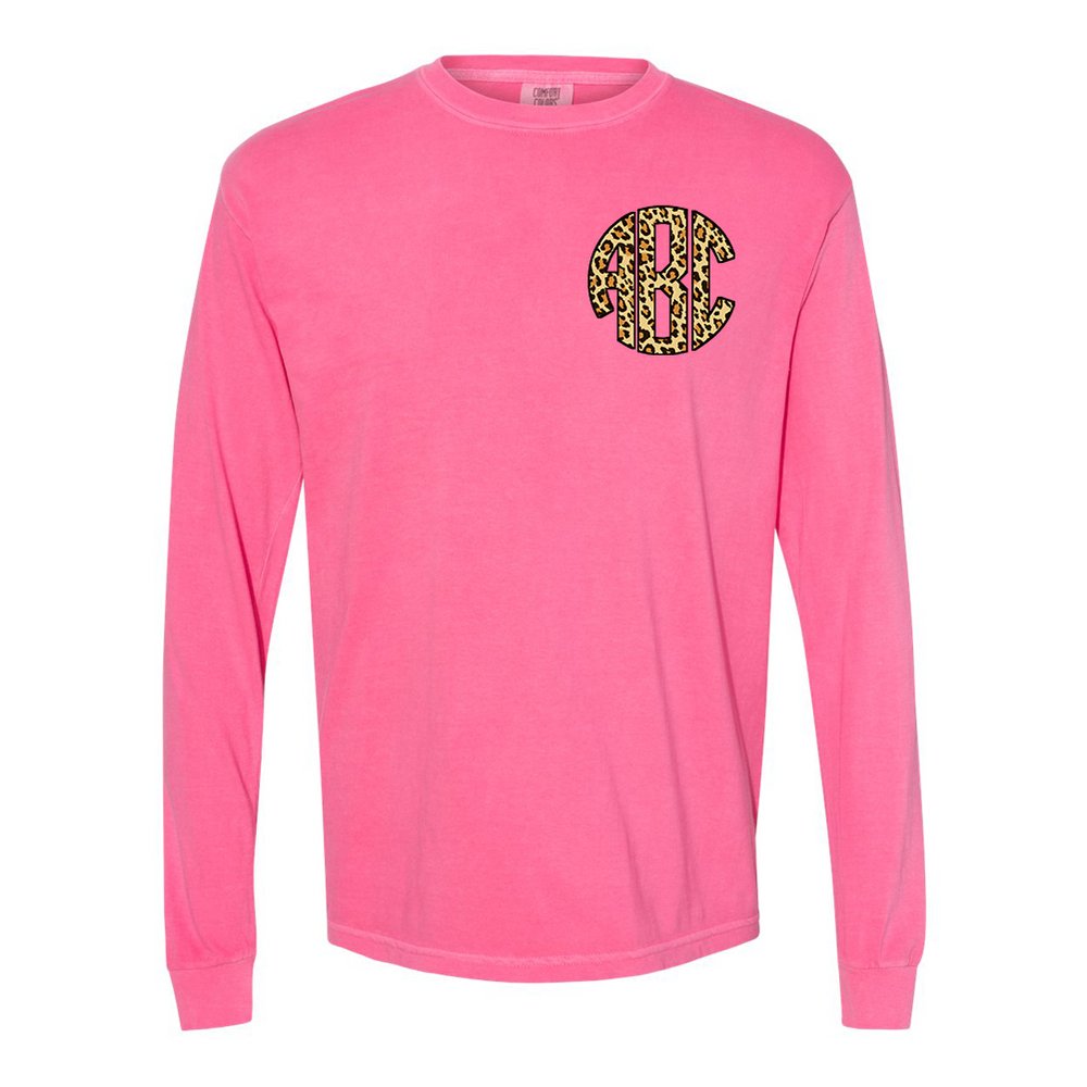 Monogrammed 'Leopard' Big Print Long Sleeve - United Monograms