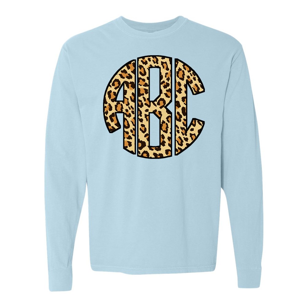Monogrammed 'Leopard' Big Print Long Sleeve - United Monograms