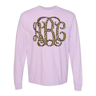 Monogrammed 'Leopard' Big Print Long Sleeve - United Monograms