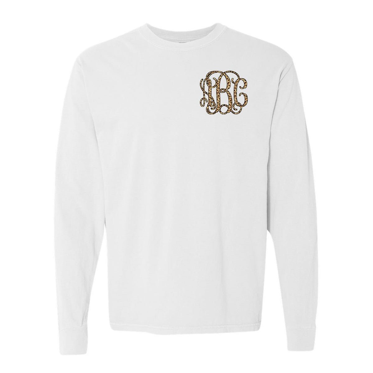 Monogrammed 'Leopard' Big Print Long Sleeve - United Monograms