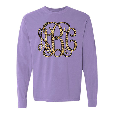 Monogrammed 'Leopard' Big Print Long Sleeve - United Monograms