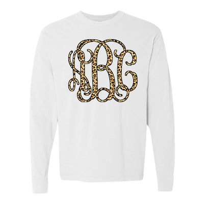 Monogrammed 'Leopard' Big Print Long Sleeve - United Monograms