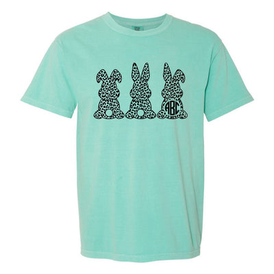 Monogrammed 'Leopard Bunnies' T-Shirt - United Monograms