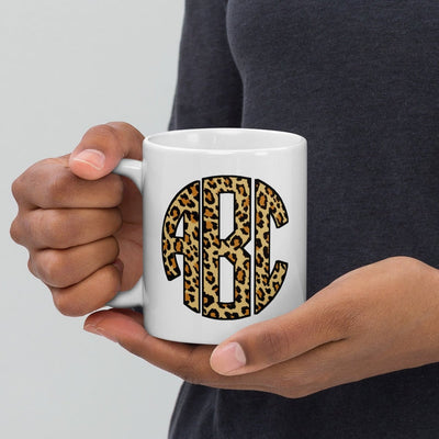 Monogrammed 'Leopard' Mug - United Monograms