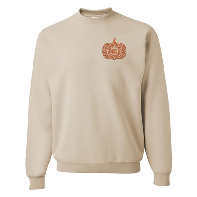Monogrammed Leopard Pumpkin Crewneck Sweatshirt - United Monograms