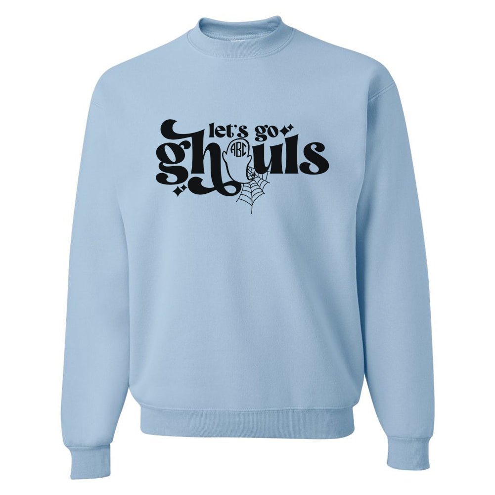 Monogrammed 'Let's Go Ghouls' Crewneck Sweatshirt - United Monograms