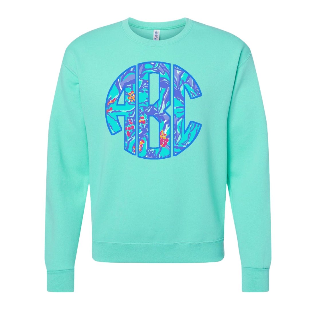 Monogrammed Lilly Big Print Crewneck Sweatshirt - United Monograms