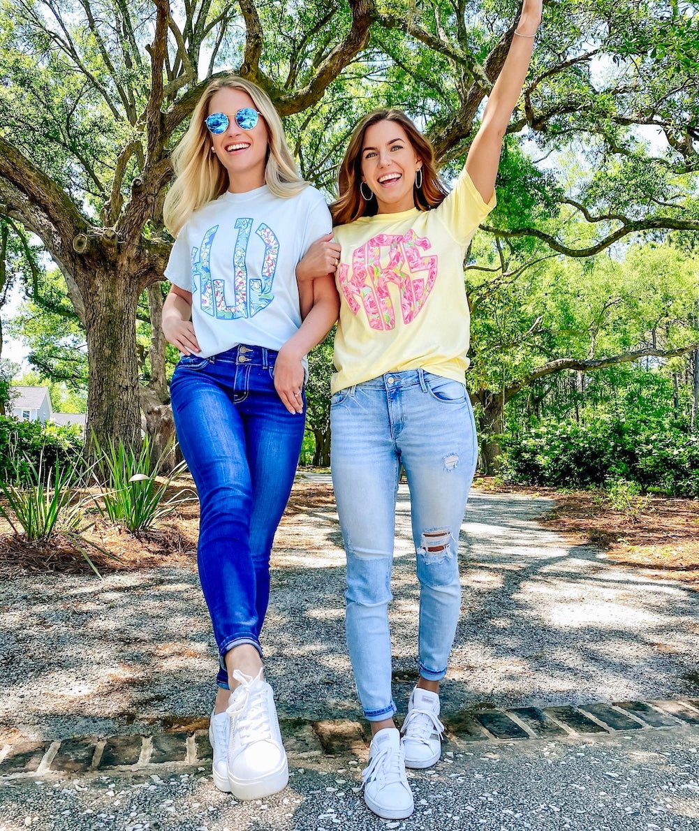 Monogrammed Lilly Big Print T-Shirt - United Monograms