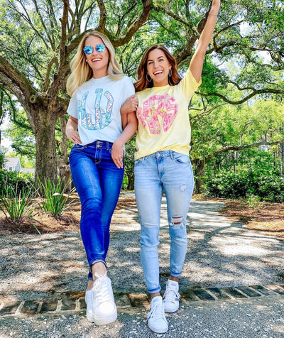 Monogrammed Lilly Big Print T-Shirt - United Monograms