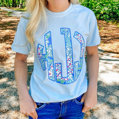 Monogrammed Lilly Big Print T-Shirt - United Monograms
