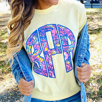 Monogrammed Lilly Big Print T-Shirt - United Monograms