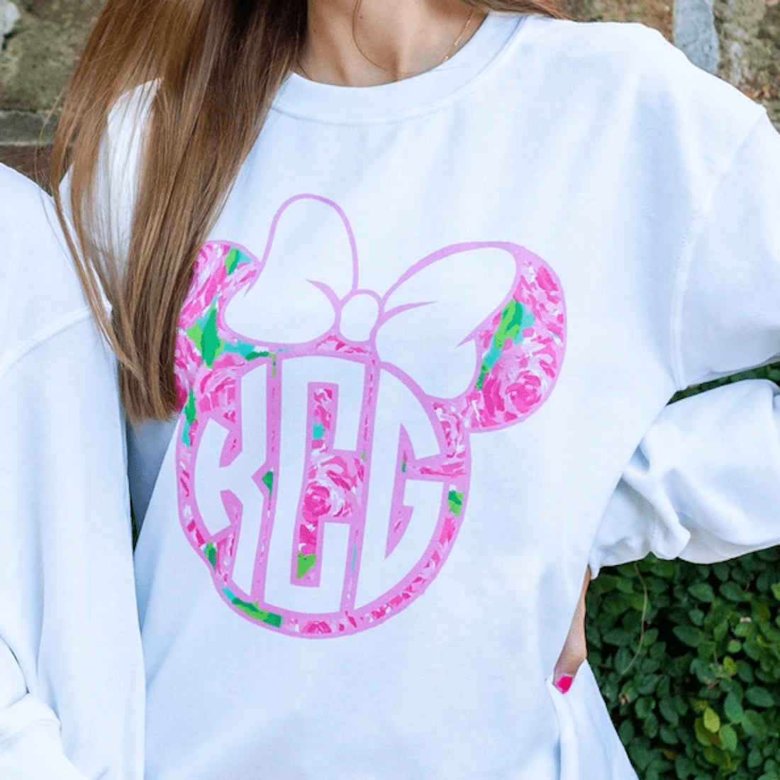 Monogrammed 'Lilly Minnie' Crewneck Sweatshirt - United Monograms