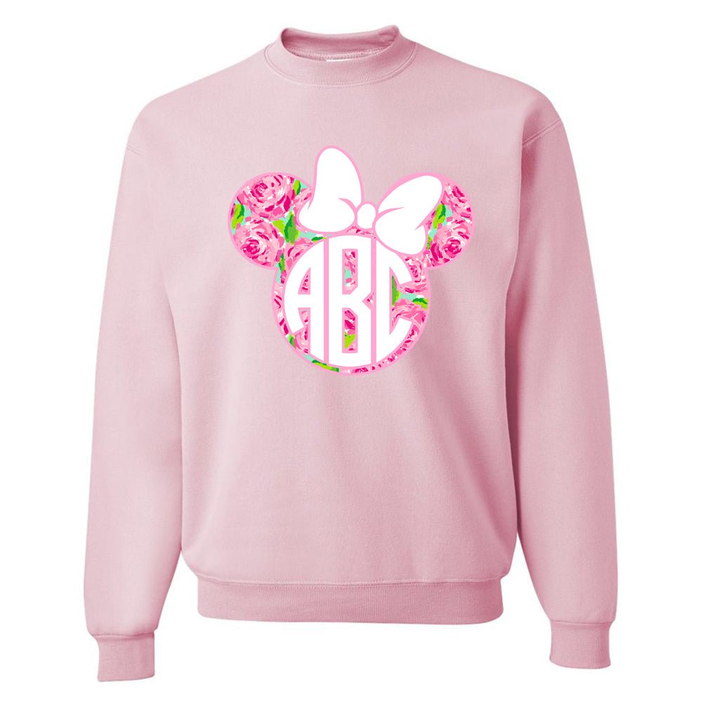 Monogrammed Lilly Minnie Mouse Crewneck Sweatshirt United Monograms