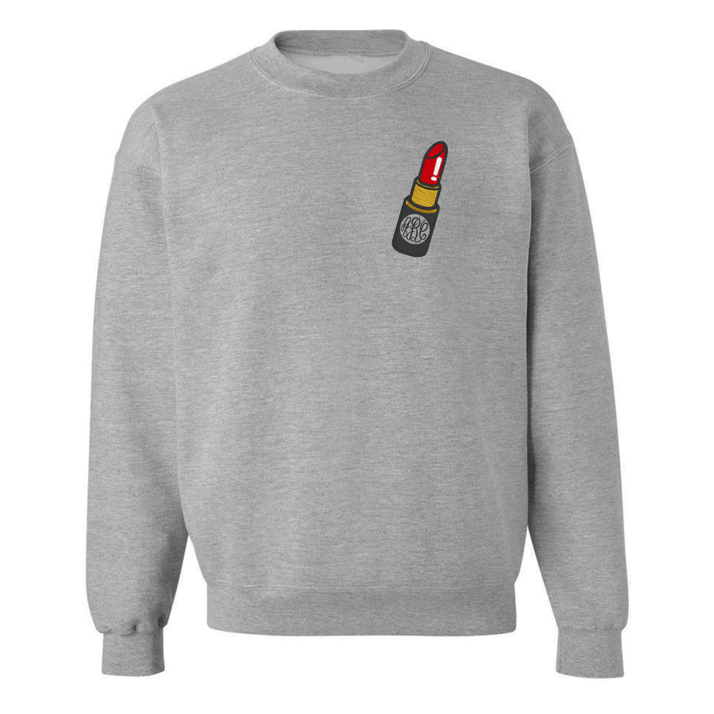 Monogrammed Lipstick Crewneck Sweatshirt - United Monograms