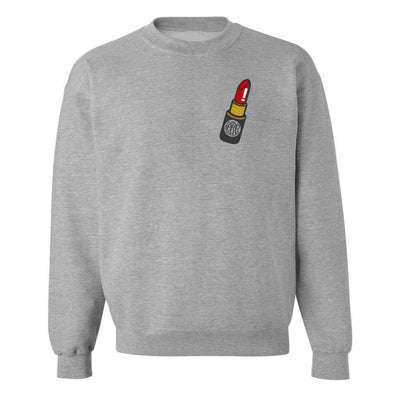 Monogrammed Lipstick Crewneck Sweatshirt - United Monograms