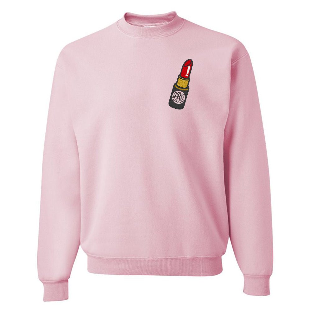 Monogrammed Lipstick Crewneck Sweatshirt - United Monograms