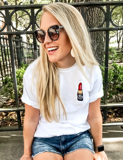Monogrammed Lipstick T - Shirt - United Monograms
