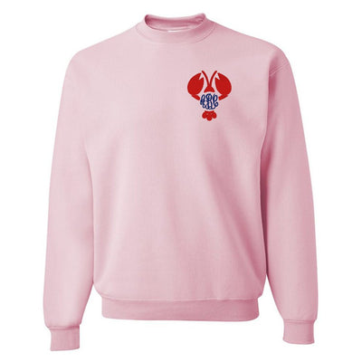 Monogrammed Lobster Crewneck Sweatshirt - United Monograms