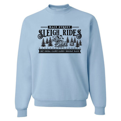 Monogrammed 'Main Street Mickey Sleigh Rides' Crewneck Sweatshirt - United Monograms