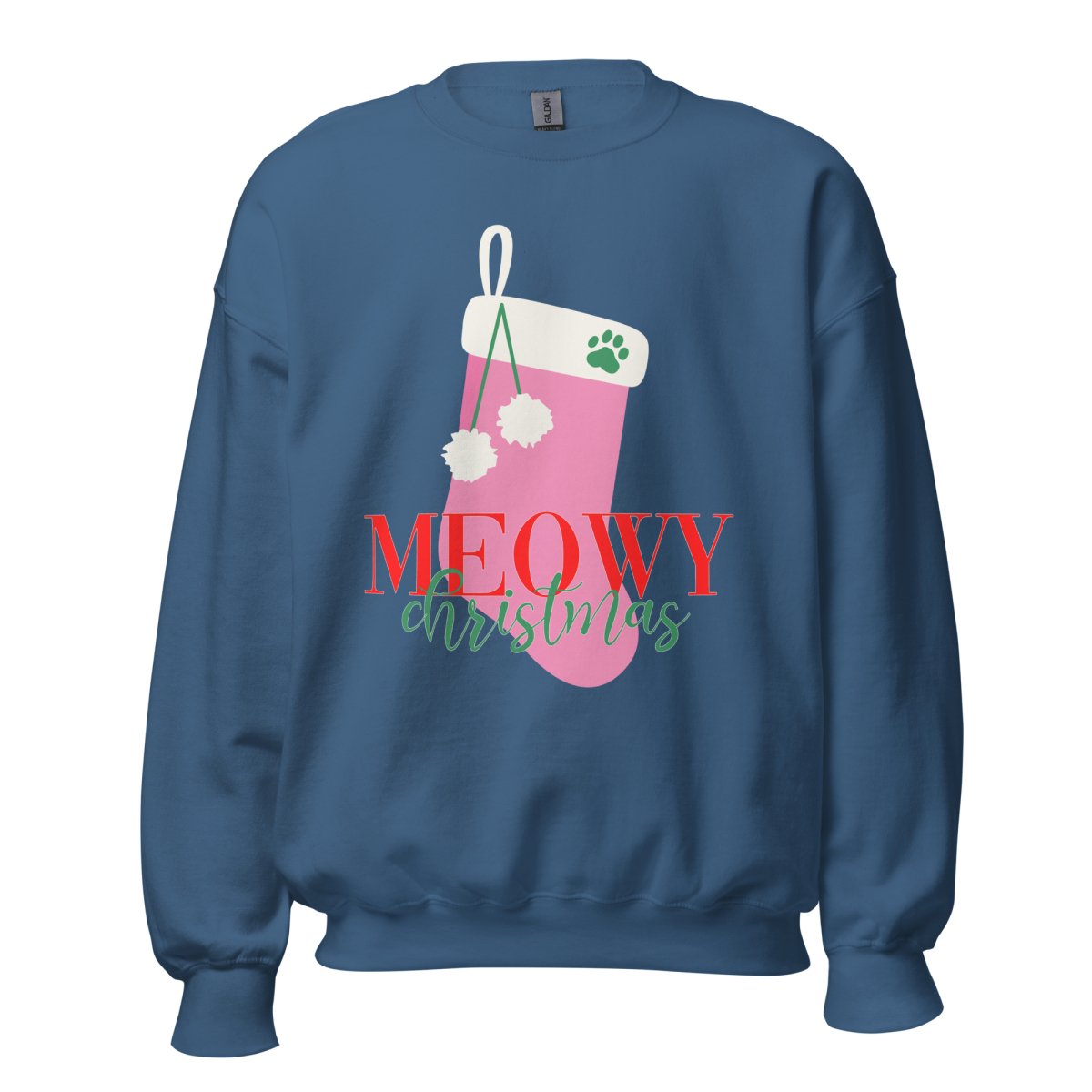 Monogrammed 'Meowy Christmas' Crewneck Sweatshirt - United Monograms