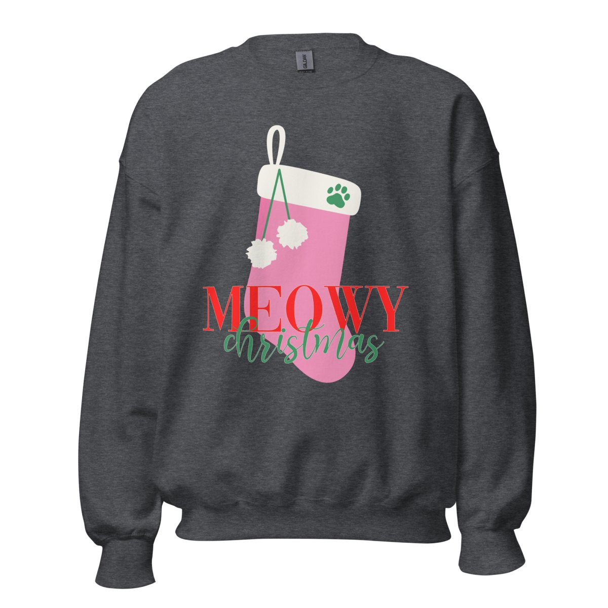 Monogrammed 'Meowy Christmas' Crewneck Sweatshirt - United Monograms