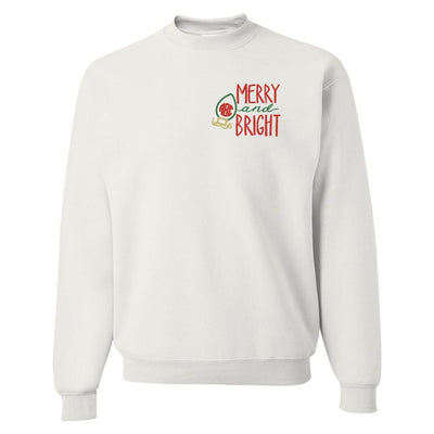Monogrammed Merry & Bright Crewneck Sweatshirt - United Monograms