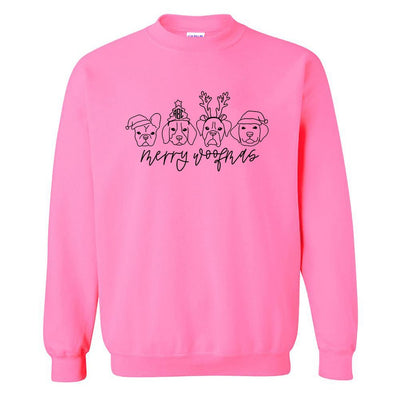 Monogrammed 'Merry Woofmas' Crewneck Sweatshirt - United Monograms