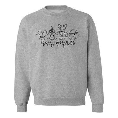 Monogrammed 'Merry Woofmas' Crewneck Sweatshirt - United Monograms