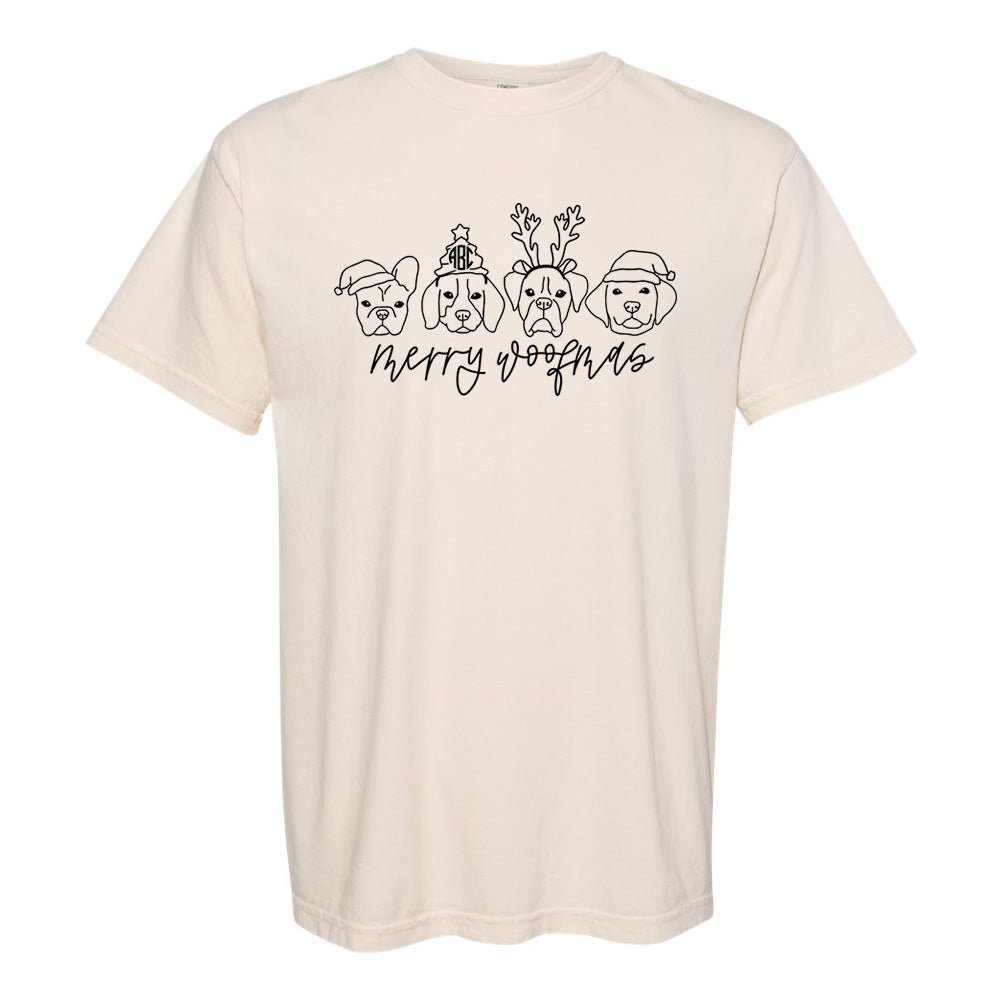 Monogrammed 'Merry Woofmas' T - Shirt - United Monograms