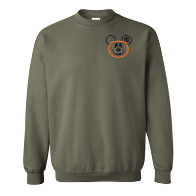 Monogrammed Mickey Pumpkin Crewneck Sweatshirt - United Monograms