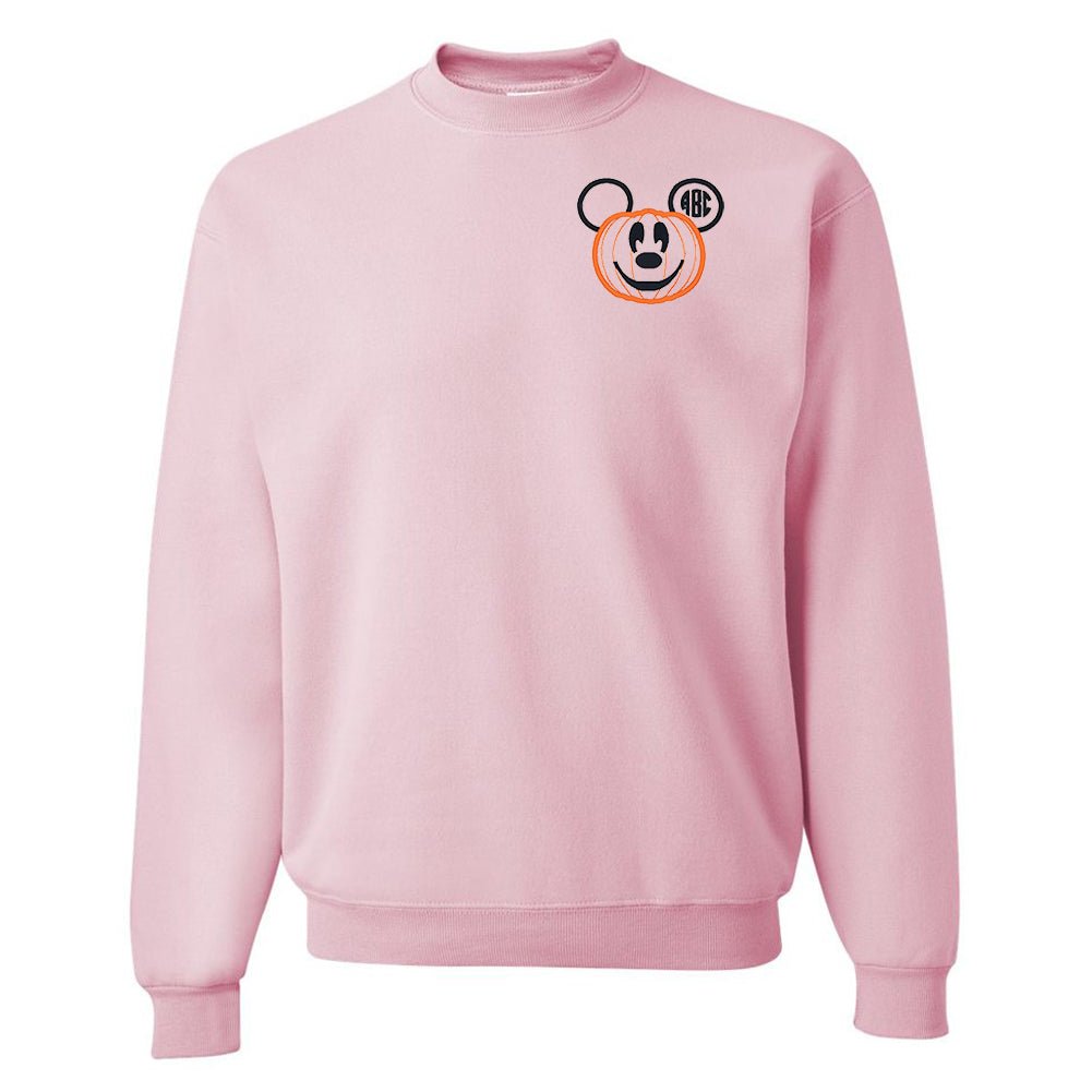 Monogrammed Mickey Pumpkin Crewneck Sweatshirt - United Monograms