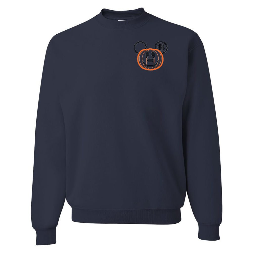 Monogrammed Mickey Pumpkin Crewneck Sweatshirt - United Monograms