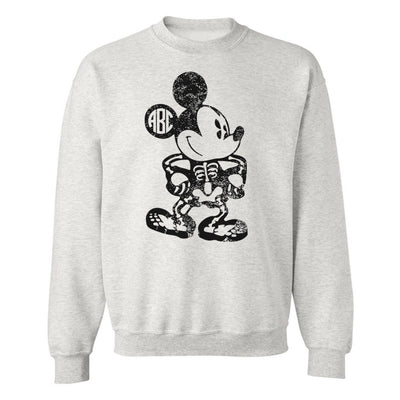 Monogrammed 'Mickey Skeleton' Crewneck Sweatshirt - United Monograms
