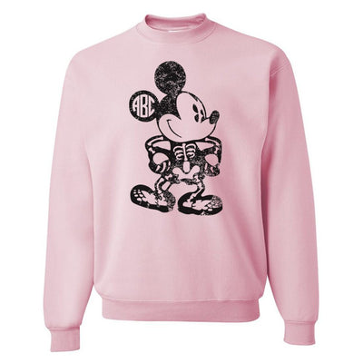 Monogrammed 'Mickey Skeleton' Crewneck Sweatshirt - United Monograms