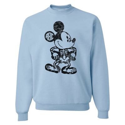 Monogrammed 'Mickey Skeleton' Crewneck Sweatshirt - United Monograms