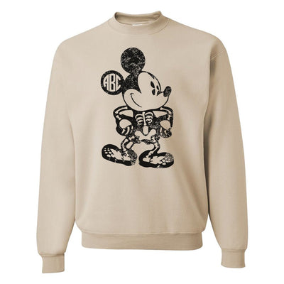 Monogrammed 'Mickey Skeleton' Crewneck Sweatshirt - United Monograms