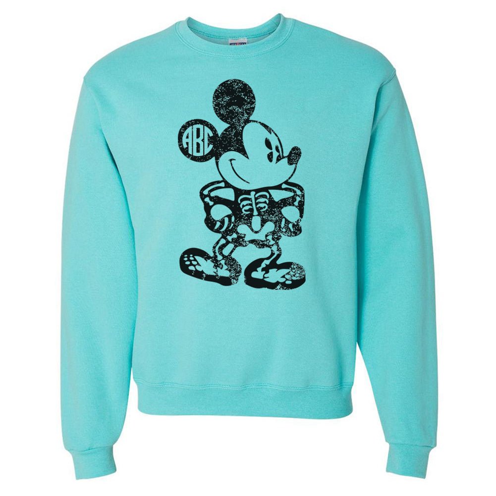 Monogrammed 'Mickey Skeleton' Crewneck Sweatshirt - United Monograms