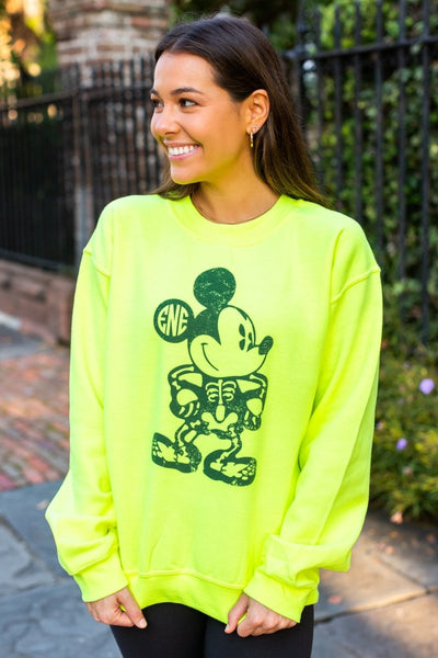 Monogrammed 'Mickey Skeleton' Crewneck Sweatshirt - United Monograms