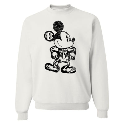 Monogrammed 'Mickey Skeleton' Crewneck Sweatshirt - United Monograms