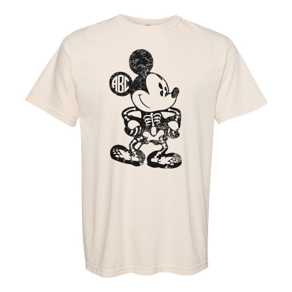 Monogrammed 'Mickey Skeleton' T-Shirt - United Monograms