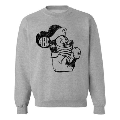 Monogrammed 'Minnie Nurse' Crewneck Sweatshirt - United Monograms