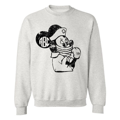 Monogrammed 'Minnie Nurse' Crewneck Sweatshirt - United Monograms