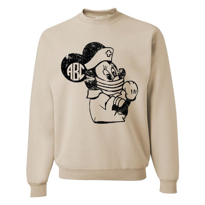 Monogrammed 'Minnie Nurse' Crewneck Sweatshirt - United Monograms