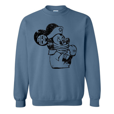 Monogrammed 'Minnie Nurse' Crewneck Sweatshirt - United Monograms