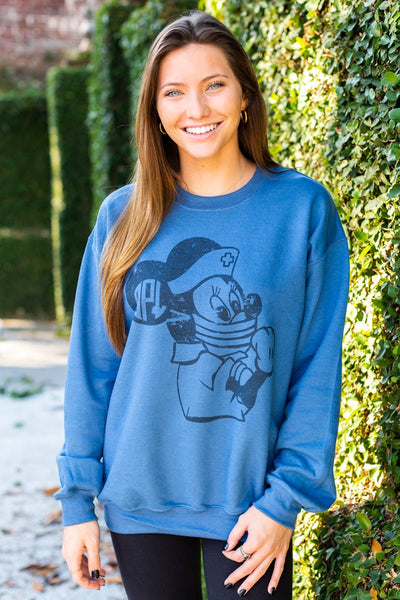 Monogrammed 'Minnie Nurse' Crewneck Sweatshirt - United Monograms