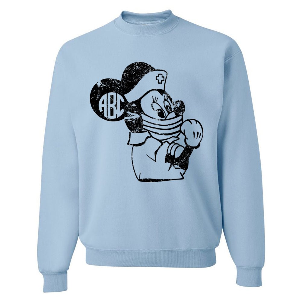 Monogrammed 'Minnie Nurse' Crewneck Sweatshirt - United Monograms